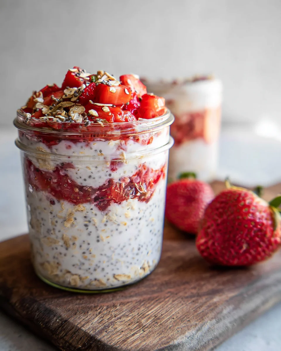 Strawberry Overnight Oats 16 Strawberry