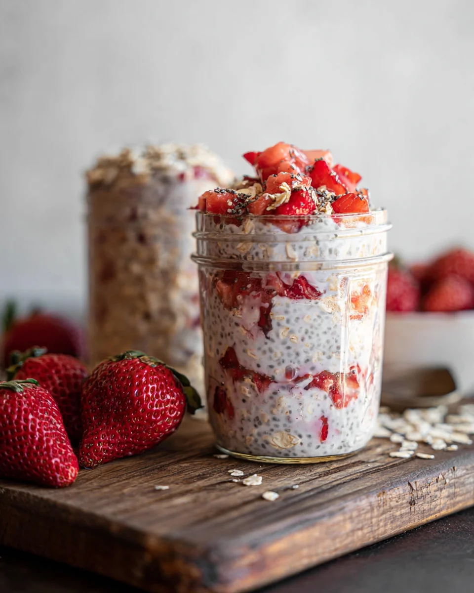 Strawberry Overnight Oats 17 Strawberry