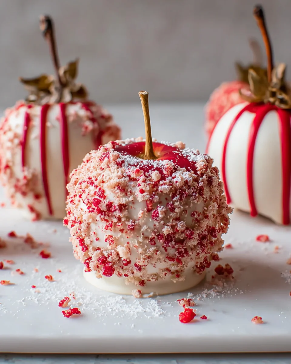 Strawberry Shortcake Candy Apples