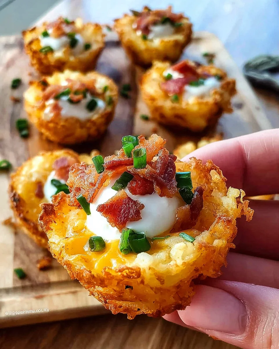 Tater Tot Appetizer Cups