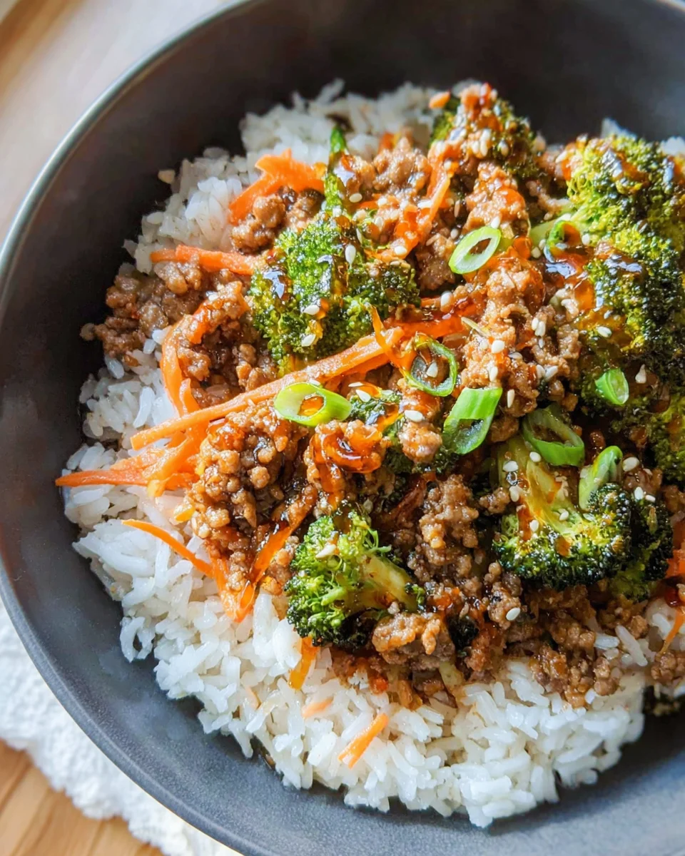 Teriyaki Turkey Rice Bowl