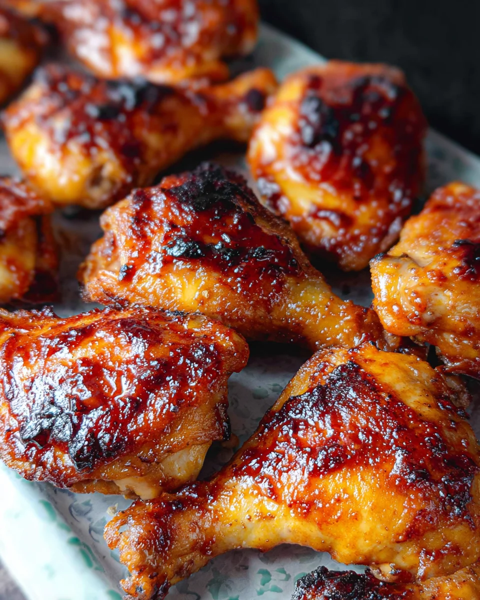 Two Ingredient Crispy Oven Baked BBQ Chicken