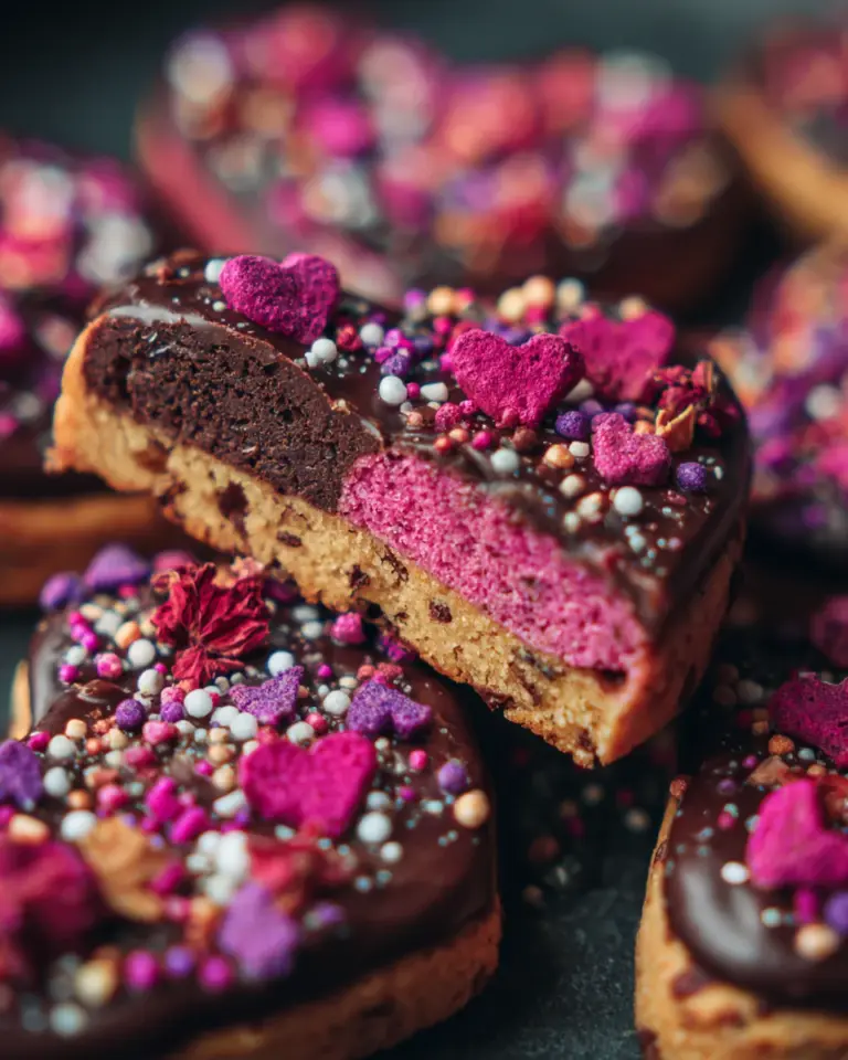 Valentine Ganache Cookies