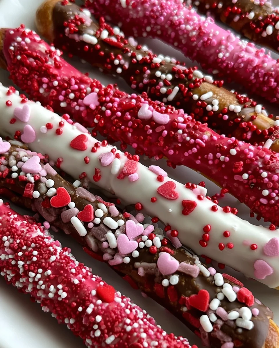 Valentine's Day Chocolate Covered Pretzels Recipe