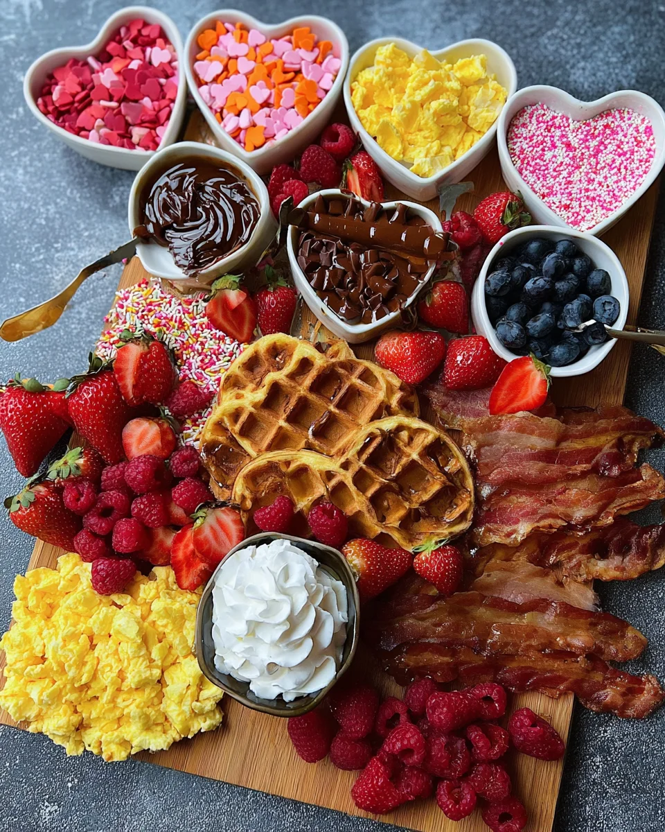 Valentine's Day Waffle Board