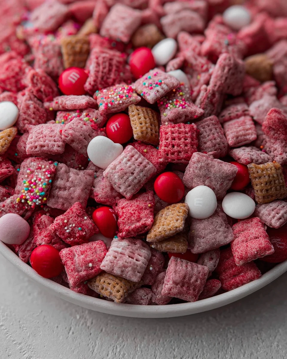 Valentine's day muddy buddies